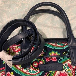 VERA BRADLEY Trimmed Satchel Petal Paisley Bag